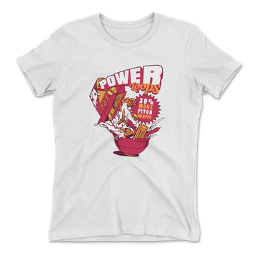 Power Loops Womens T-Shirt in White color
